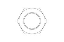 Hexagon nut LH M20x1,5 St-Zn DIN439