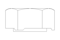 Ecrou soudé à 6 pans M16 A2 DIN929