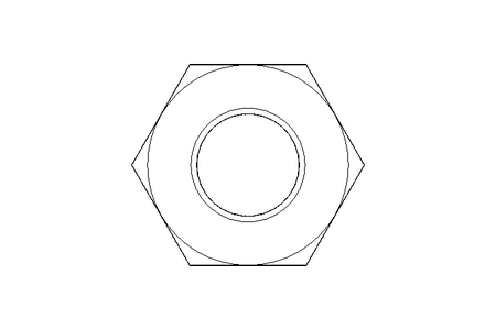 Hexagon nut M8 MS DIN934