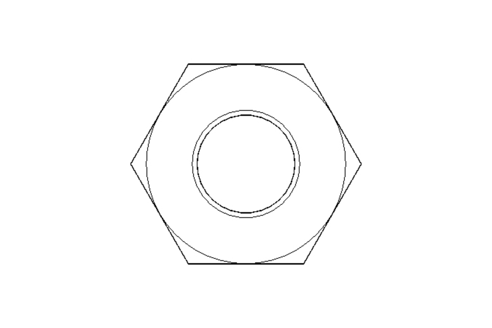 Hexagon nut M10 A2 DIN934