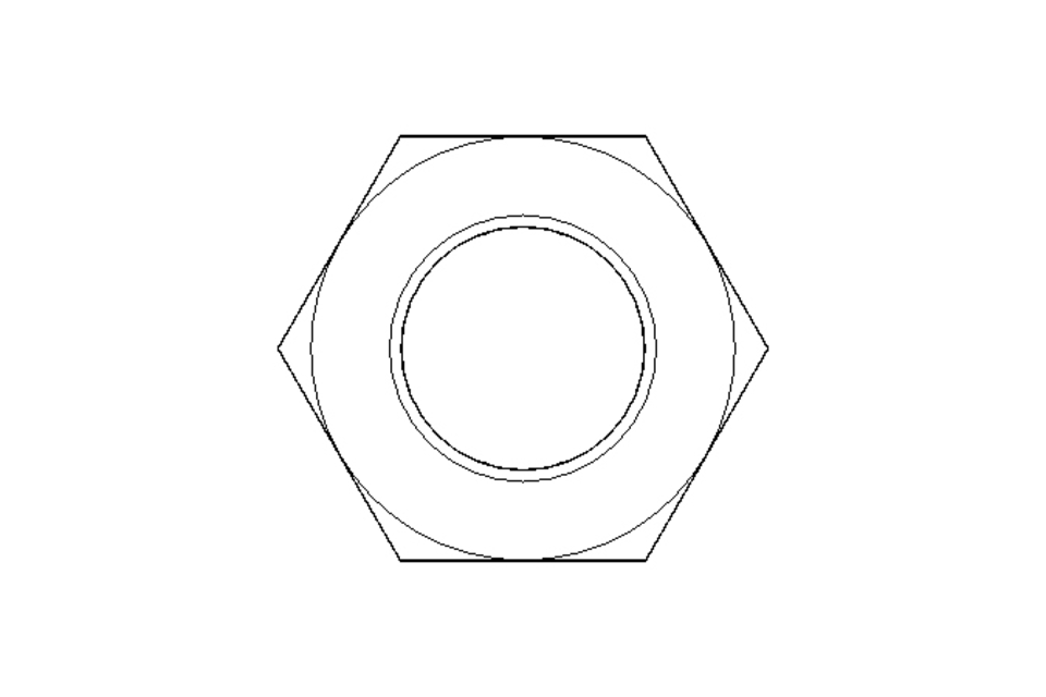 Écrou hexagonal M24 A2 DIN934