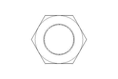 Tuerca hexagonal LH M20x1,5 St-Zn DIN936