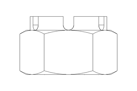 Porca castelo hexagonal M36x1,5 St-Zn