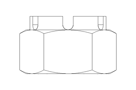 Kronenmutter M36x1,5 St-Zn DIN935