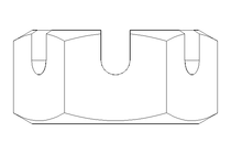 Castle nut M10 A2 DIN937