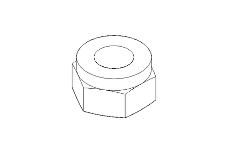 Tuerca hexagonal M8x1 St-Zn DIN985