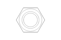 Tuerca hexagonal M12x1,5 St-Zn DIN980