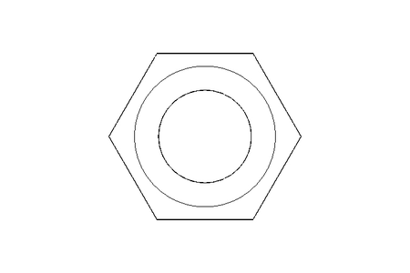 Tuerca hexagonal M12x1,5 St-Zn DIN980