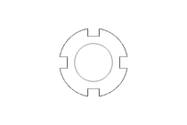 开槽螺母 M10x0,75 ST DIN981