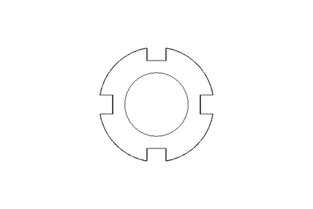 Slotted nut M10x0.75 ST DIN981