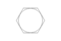 Tuerca hexagonal ciega M16 A2 DIN1587