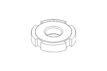 开槽螺母 M12x1,5 ST DIN1804