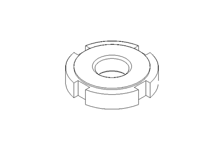 开槽螺母 M12x1,5 ST DIN1804