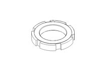 Porca ranhurada M52x1,5 ST DIN1804