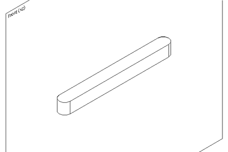 Passfeder DIN6885-1 A 60x6x6 1.0503+CR