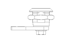 Drehriegel mit Zunge H22