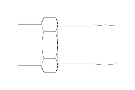 Schlauchtülle G 1/2" LW 19 Ms