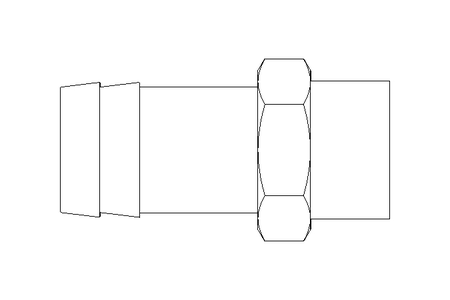 Schlauchtülle G 1/2" LW 19 Ms