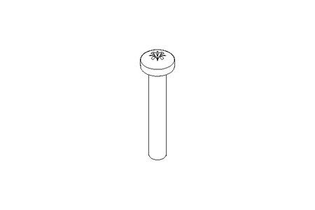 Linsenschraube M2,5x16 A2 ISO7045