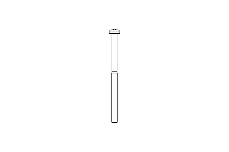 Linsenschraube M4x70 A2 ISO7045