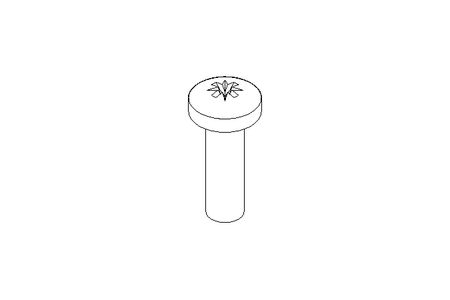 Linsenschraube M5x16 A2 ISO7045