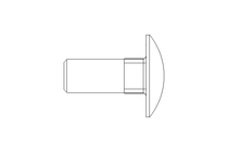 Round head screw M12x30 DIN603