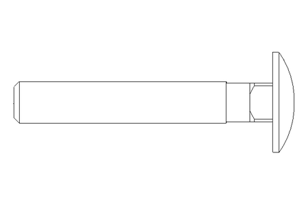 Vis à tête bombée M8x50 DIN603