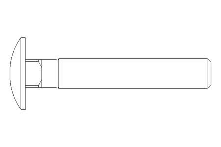 Vis à tête bombée M8x50 DIN603