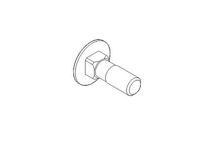 Round head screw M10x30 DIN603