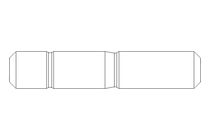 Goujon fileté M10x40 A2 DIN939