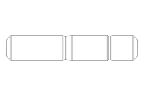 Goujon fileté M10x40 A2 DIN939