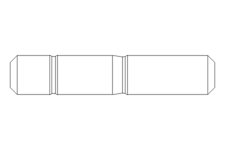 Goujon fileté M10x40 A2 DIN939