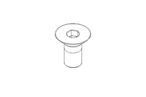 Countersunk head screw M12x25 10.9