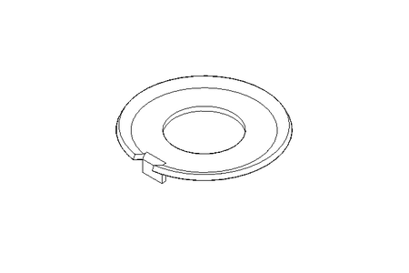 Sicherungsblech 17 St-Zn DIN432