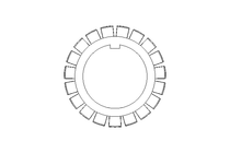 Frein d'écrou MB8 40x62 St DIN5406