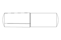 Grooved dowel pin ISO8741 2x8 A2