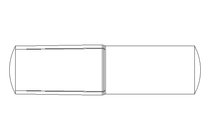 Grooved dowel pin ISO8741 2x8 A2