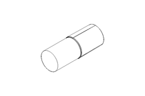 Grooved dowel pin ISO8741 4x12 A2