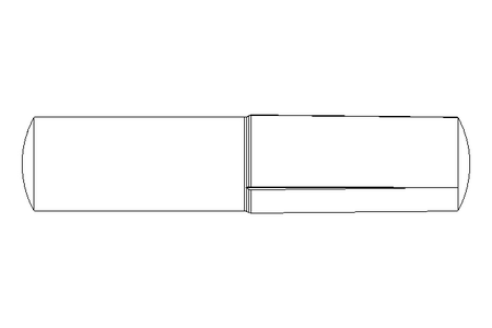 Grooved dowel pin ISO8741 5x24 A2