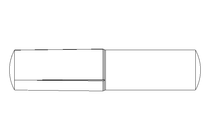 Grooved dowel pin ISO8741 5x24 A2