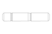 Stiftschraube M10x45 A2 DIN939