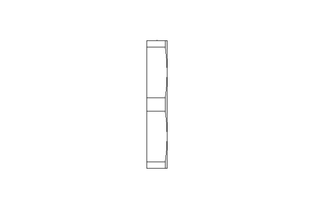 Hexagon lock nut M16 Ni-plated brass