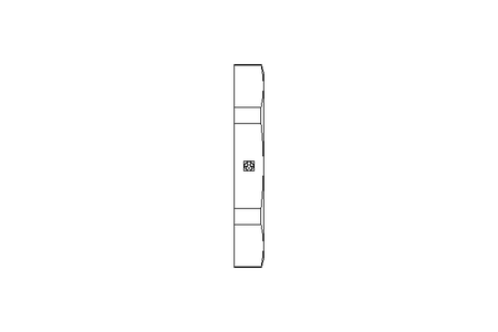 Hexagon lock nut M16 Ni-plated brass