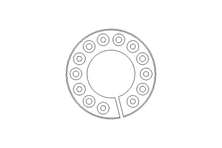 Clamping element D75 d40 2900Nm