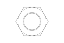 Tuerca hexagonal M14x1,5 St-Zn DIN934