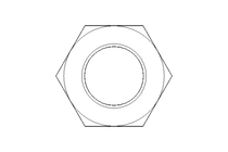 Tuerca hexagonal M14x1,5 St-Zn DIN934