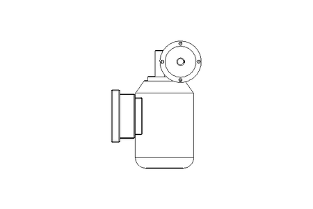 Worm gear motor 0.12kW 50 1/min