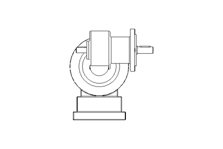 Worm gear motor 0.12kW 50 1/min