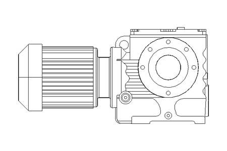 Worm gear motor 0.18kW 4.3 1/min