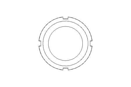 Slotted nut M35x1.5 1.0503